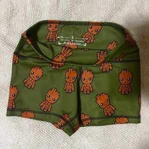 Like New Small United Lifters Baby Groot Athletic Shorts